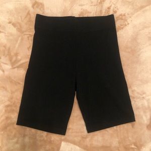 Black biker shorts